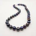 10mm peacock pearl silk necklace 48cm