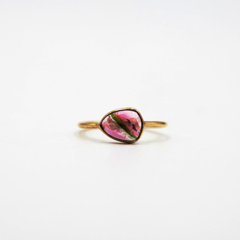 Watermelon Tourmaline Stacker