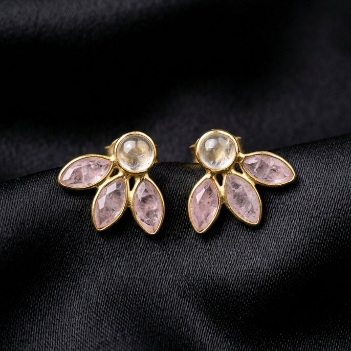 Amaryllis Rose Quartz & Moonstone