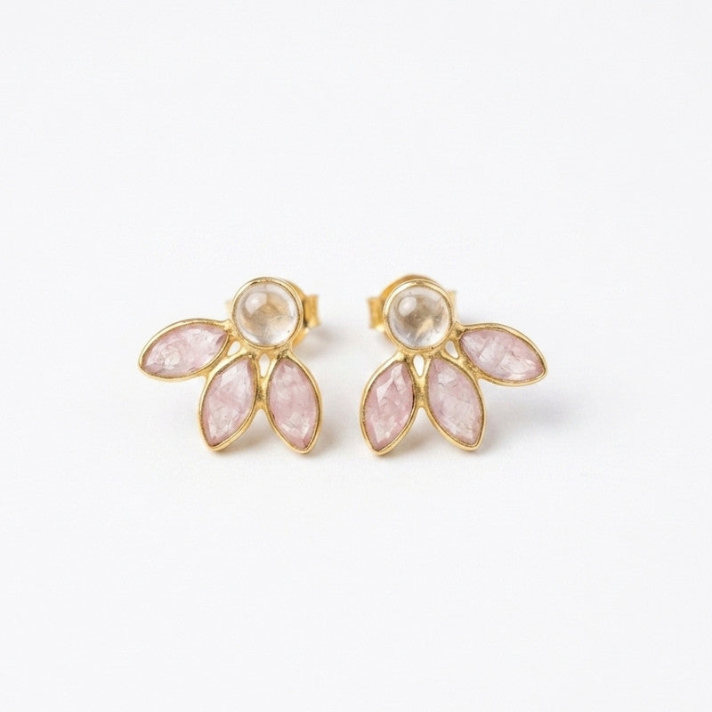 Amaryllis Rose Quartz & Moonstone