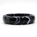 Black and White Agate Bangle