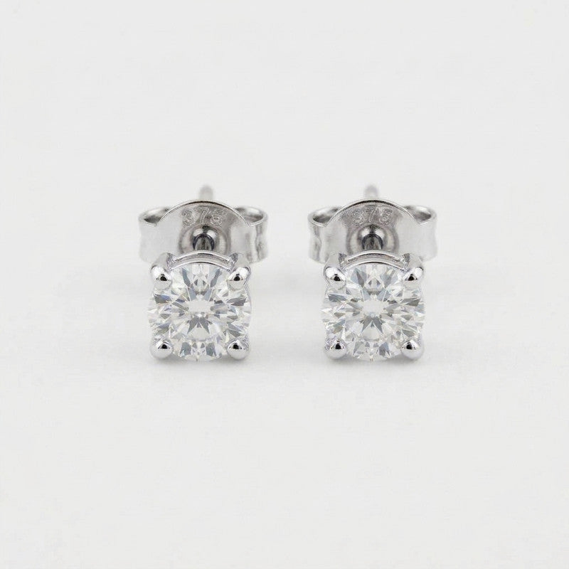 3mm 9ct White Gold Studs
