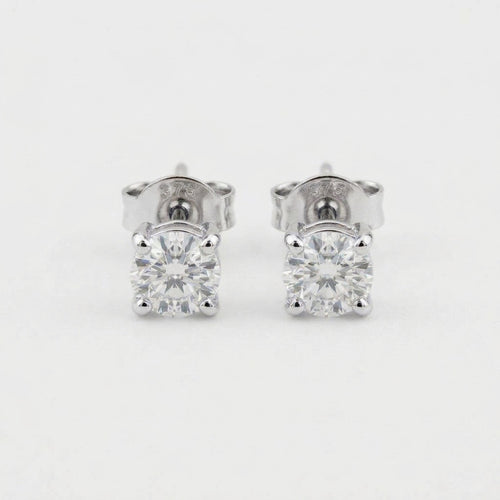 3mm 9ct White Gold Studs