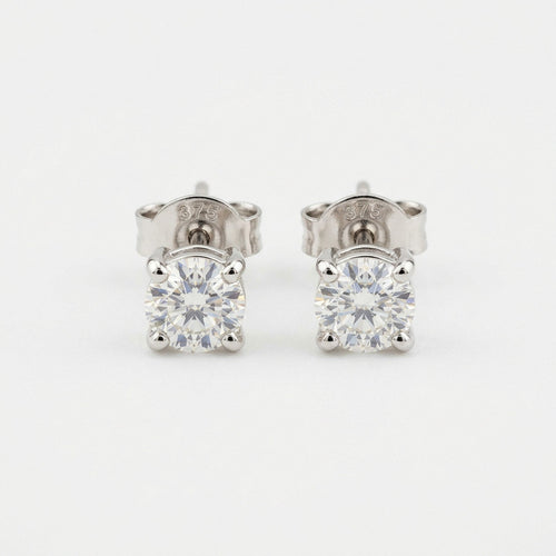 2.5mm 9ct White Gold Studs