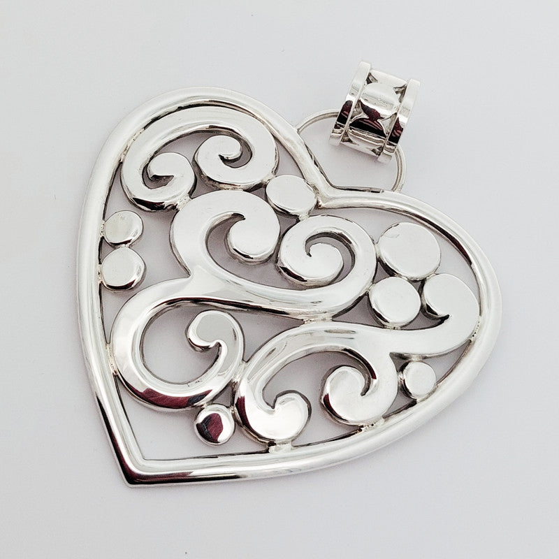 Heart Swirl Pendant