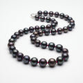 10mm peacock pearl silk necklace 50cm
