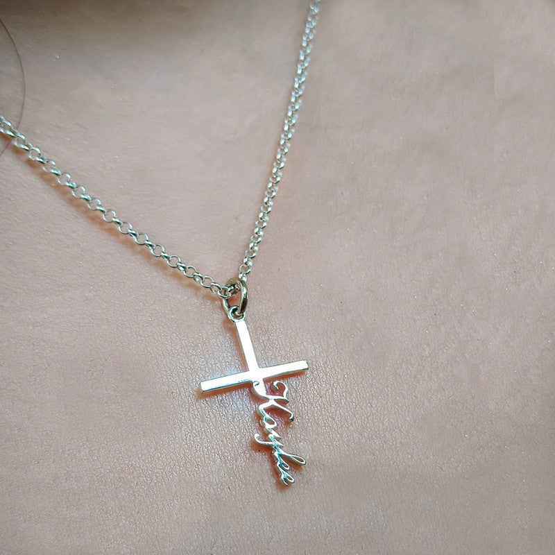 Cross Name Pendant