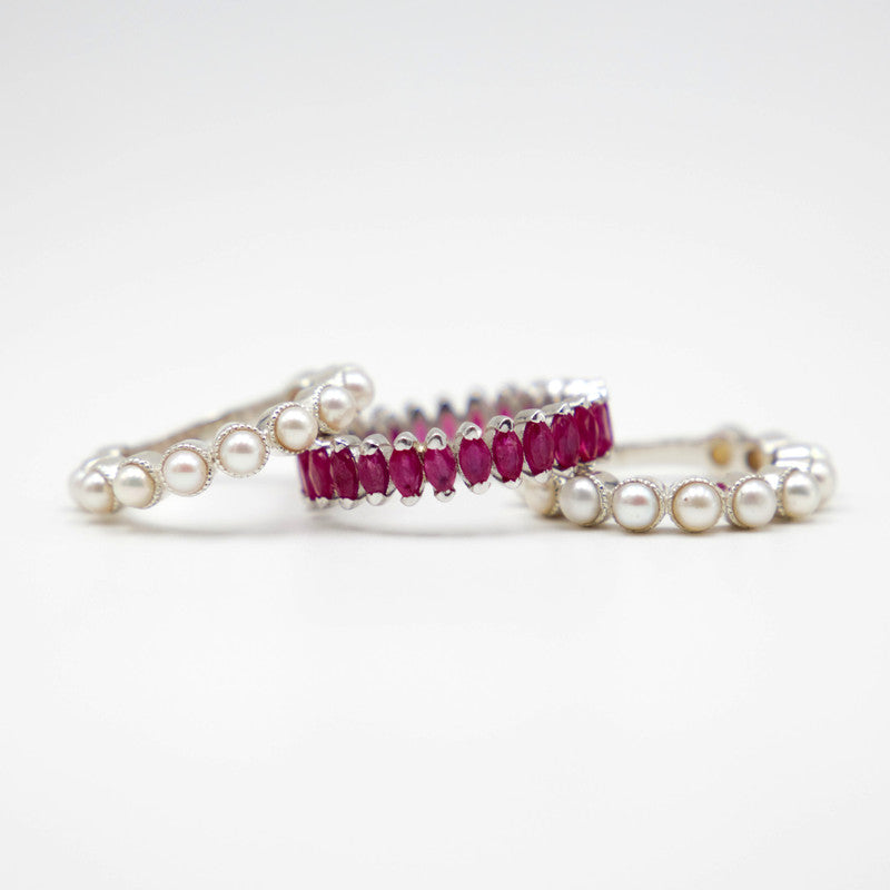 Saphiana Ruby & Pearl Set