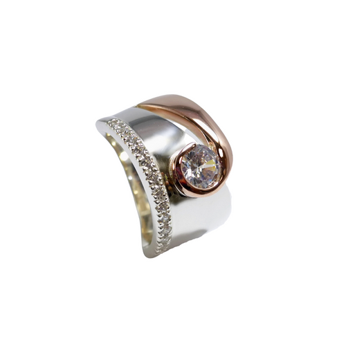 Agnitary Two Tone Rose Gold