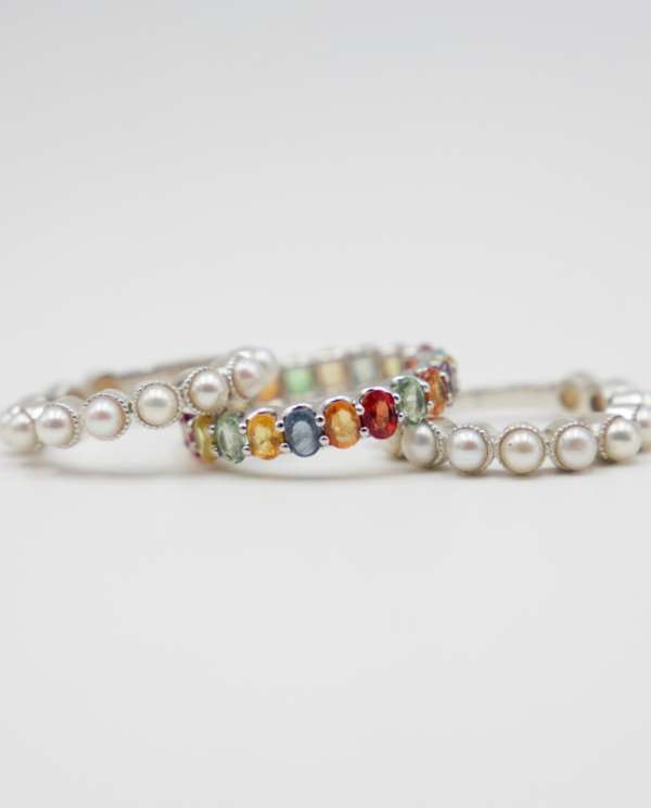 Rashmi Sapphire & Pearl Set