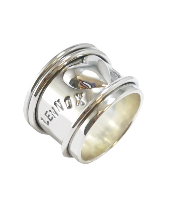 Stamped Heart Spinner