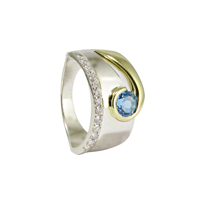 Agnitary Swiss Blue Topaz